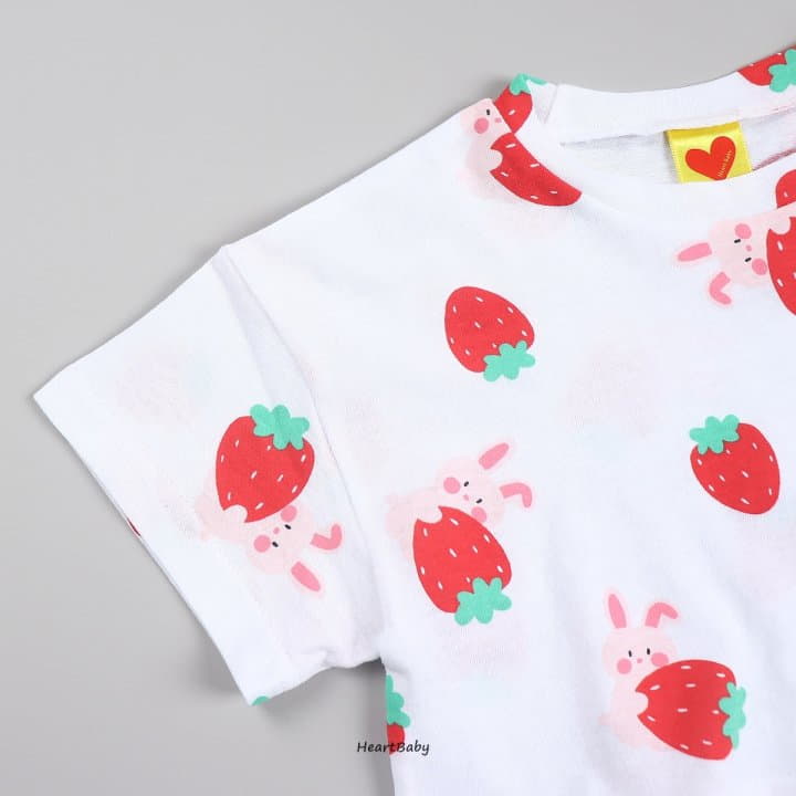 Heart Baby - Korean Children Fashion - #kidzfashiontrend - Strawberry Crop Tee - 10