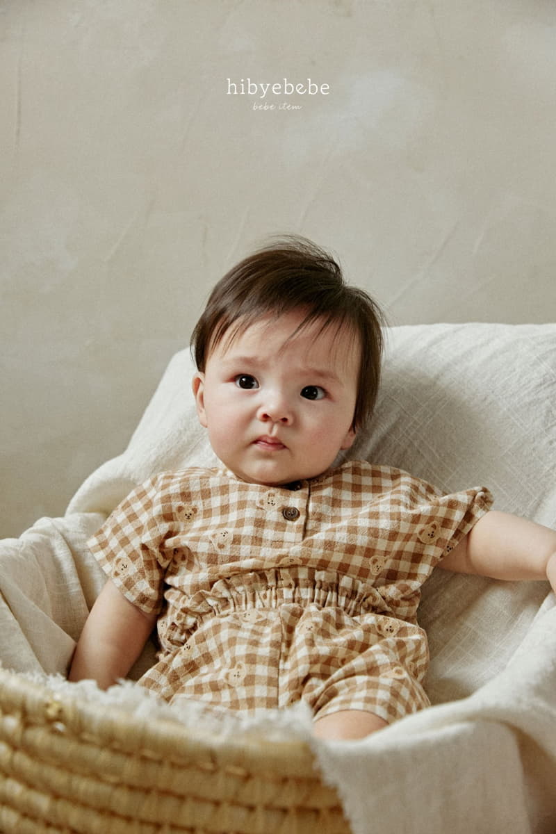 Hi Byebebe - Korean Baby Fashion - #babyboutique - Mocha Bear Top Bottom Set - 9