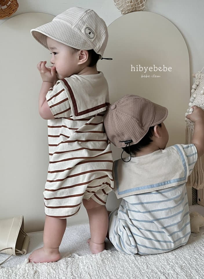 Hi Byebebe - Korean Baby Fashion - #babyboutique - Stripes Colla Bodysuit - 10