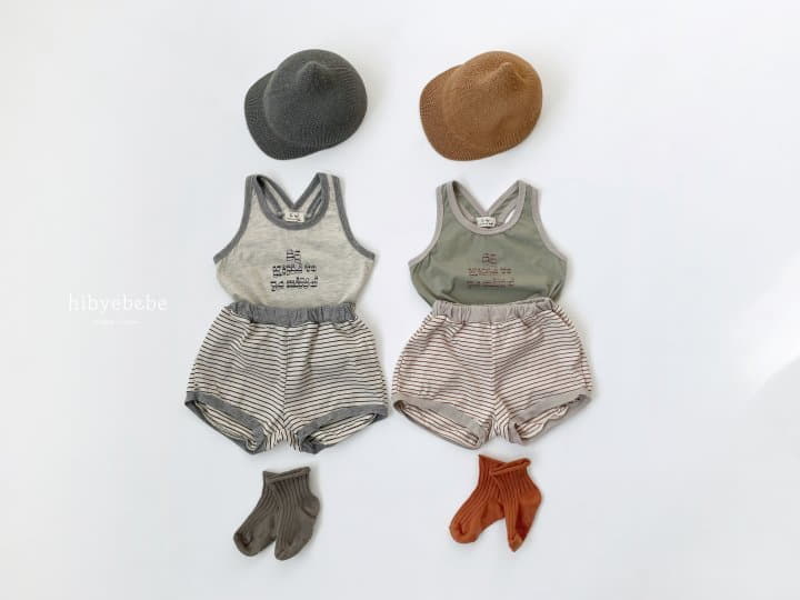 Hi Byebebe - Korean Baby Fashion - #babyboutiqueclothing - Kind Sleeveless Top Bottom Set
