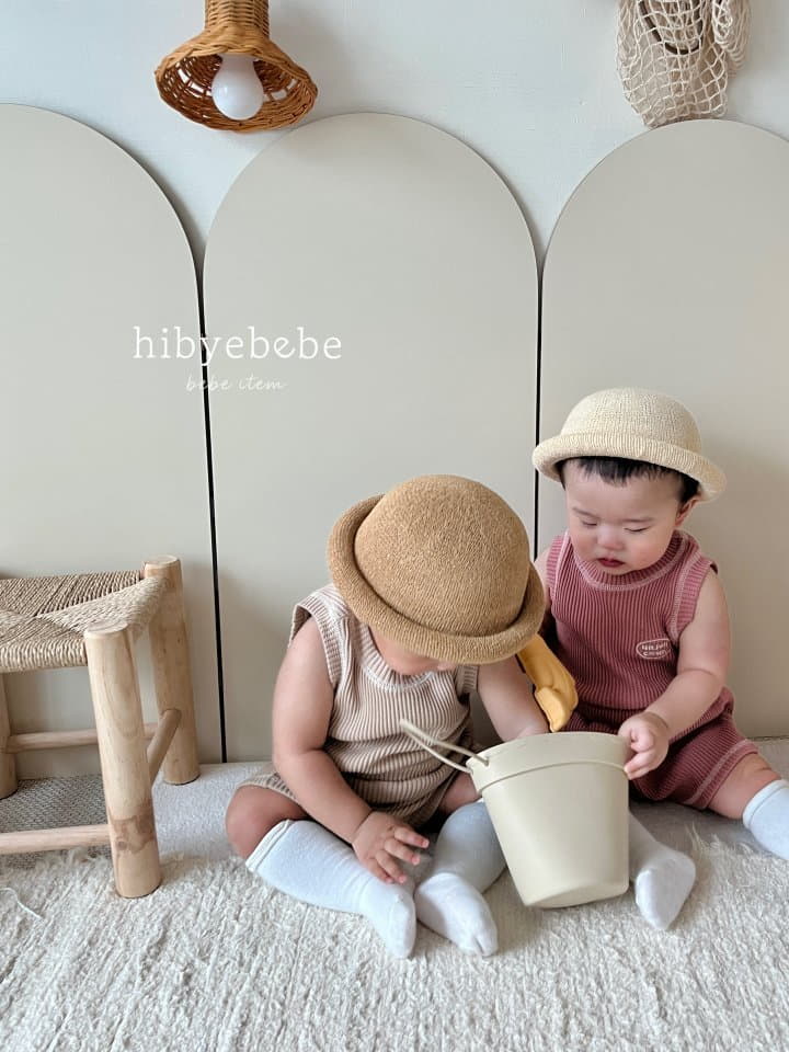 Hi Byebebe - Korean Baby Fashion - #babyboutiqueclothing - Croiffle Sleeveless Top Bottom Set - 12