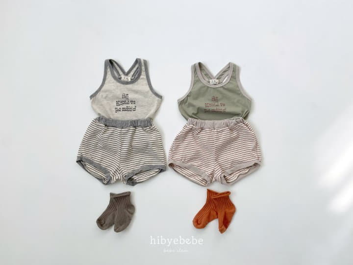 Hi Byebebe - Korean Baby Fashion - #babyclothing - Kind Sleeveless Top Bottom Set - 2