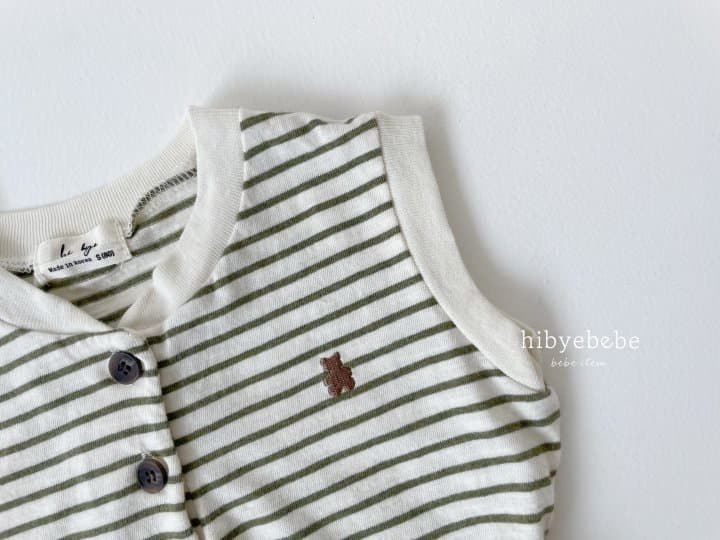 Hi Byebebe - Korean Baby Fashion - #babyclothing - Slav Stripes Sleeveless Top Bottom Set - 8