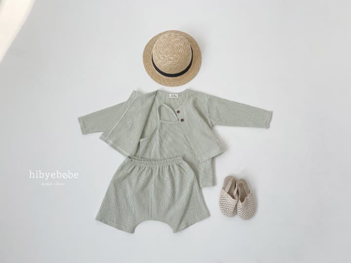Hi Byebebe - Korean Baby Fashion - #babyfashion - Coco Rinkle Top Bottom Cardigan Set