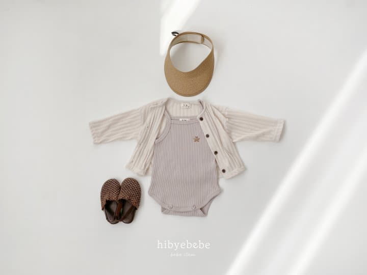 Hi Byebebe - Korean Baby Fashion - #babyfashion - Rib Knit Sleeveless Bodysuit - 6