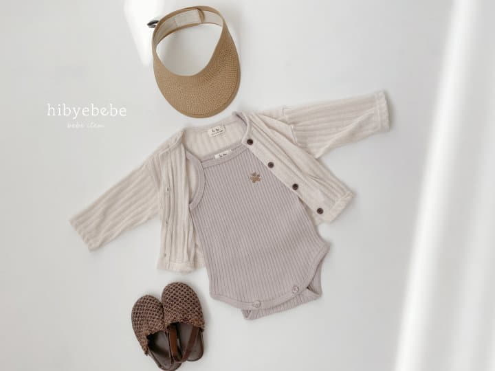 Hi Byebebe - Korean Baby Fashion - #babyfever - Rib Knit Sleeveless Bodysuit - 7