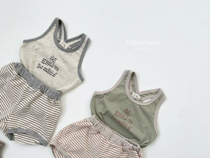 Hi Byebebe - Korean Baby Fashion - #babyfashion - Kind Sleeveless Top Bottom Set - 4