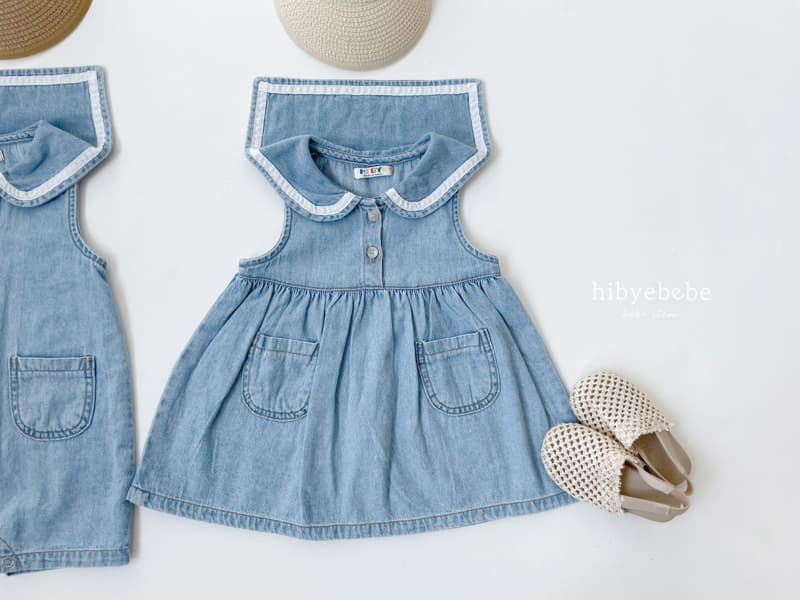 Hi Byebebe - Korean Baby Fashion - #babygirlfashion - Pocket Denim One-piece - 5