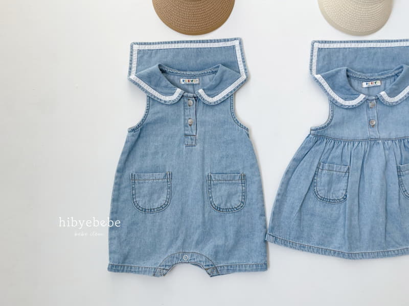 Hi Byebebe - Korean Baby Fashion - #babyfever - Pocket Denim Bodysuit - 4