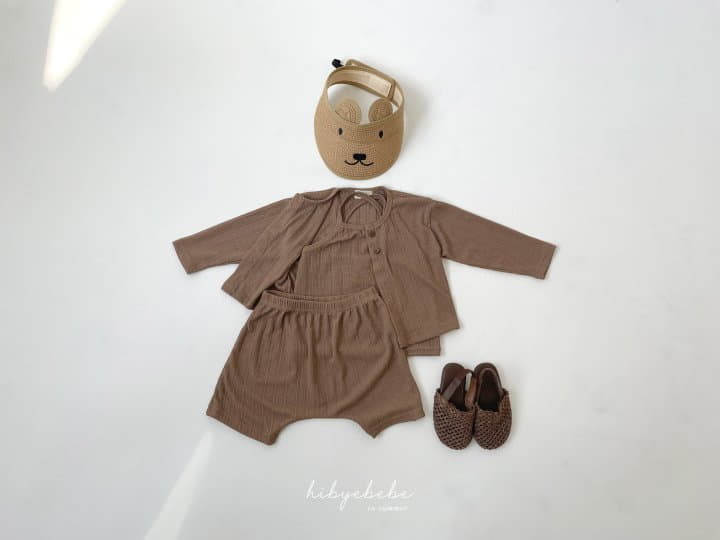 Hi Byebebe - Korean Baby Fashion - #babygirlfashion - Cool Knit Top Bottom Cardigan Set - 2