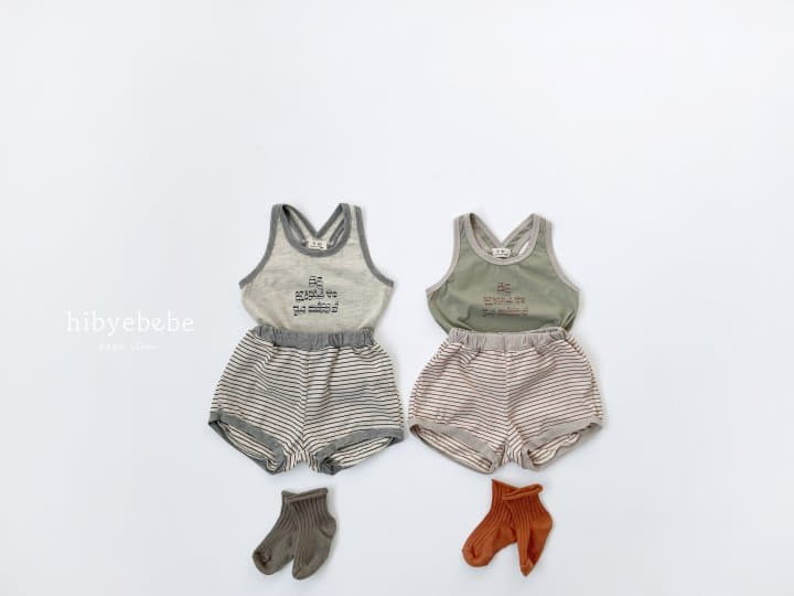 Hi Byebebe - Korean Baby Fashion - #babygirlfashion - Kind Sleeveless Top Bottom Set - 5