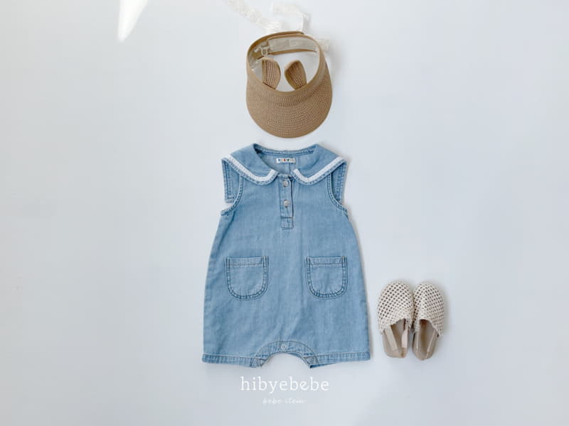 Hi Byebebe - Korean Baby Fashion - #babylifestyle - Pocket Denim Bodysuit - 5