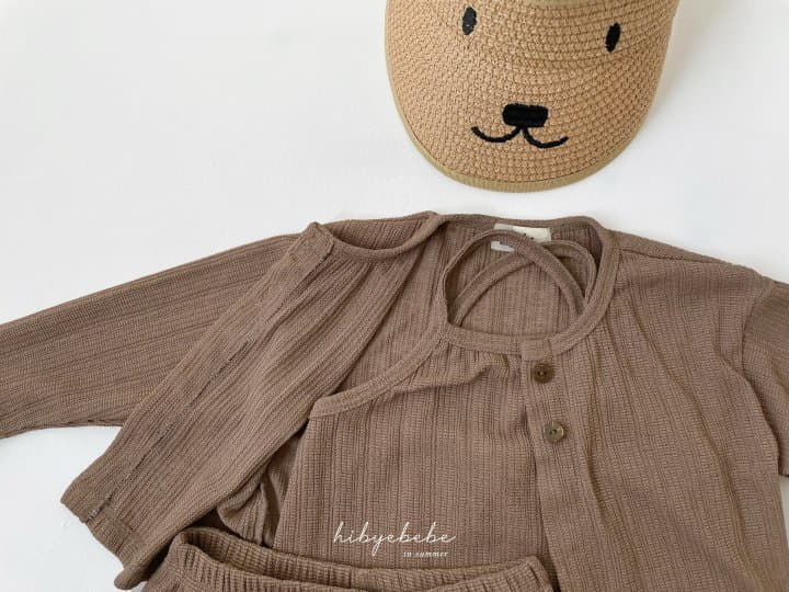 Hi Byebebe - Korean Baby Fashion - #babylifestyle - Cool Knit Top Bottom Cardigan Set - 3