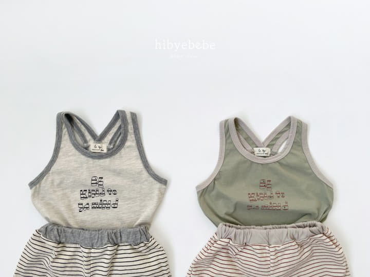 Hi Byebebe - Korean Baby Fashion - #babylifestyle - Kind Sleeveless Top Bottom Set - 6