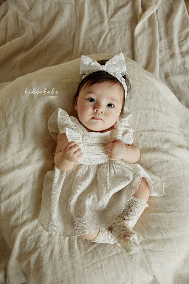 Hi Byebebe - Korean Baby Fashion - #babylifestyle - Shine Star Lace Bodysuit - 3