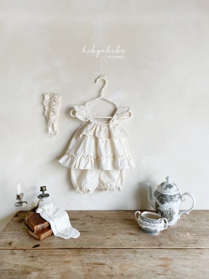 Hi Byebebe - Korean Baby Fashion - #babylifestyle - Lala Frill Top Bottom Set - 2