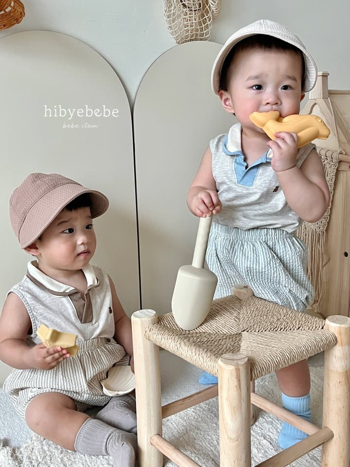Hi Byebebe - Korean Baby Fashion - #babyoninstagram - V Neck Collar Top Bottom Set - 6
