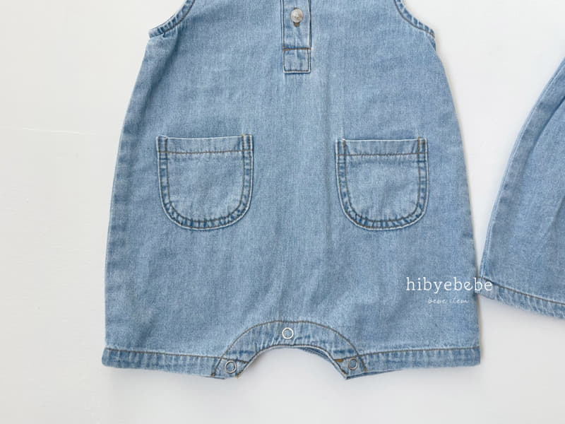 Hi Byebebe - Korean Baby Fashion - #babyootd - Pocket Denim Bodysuit - 7