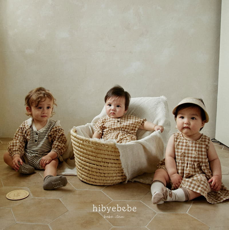 Hi Byebebe - Korean Baby Fashion - #babyoutfit - Mocha Bear One-piece - 5