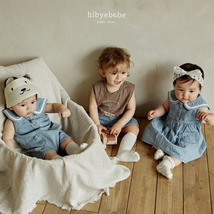 Hi Byebebe - Korean Baby Fashion - #babyoutfit - Cloud Sleeveless Tee - 10