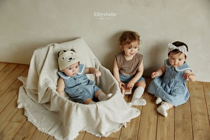 Hi Byebebe - Korean Baby Fashion - #babyoutfit - Cloud Sleeveless Tee - 11