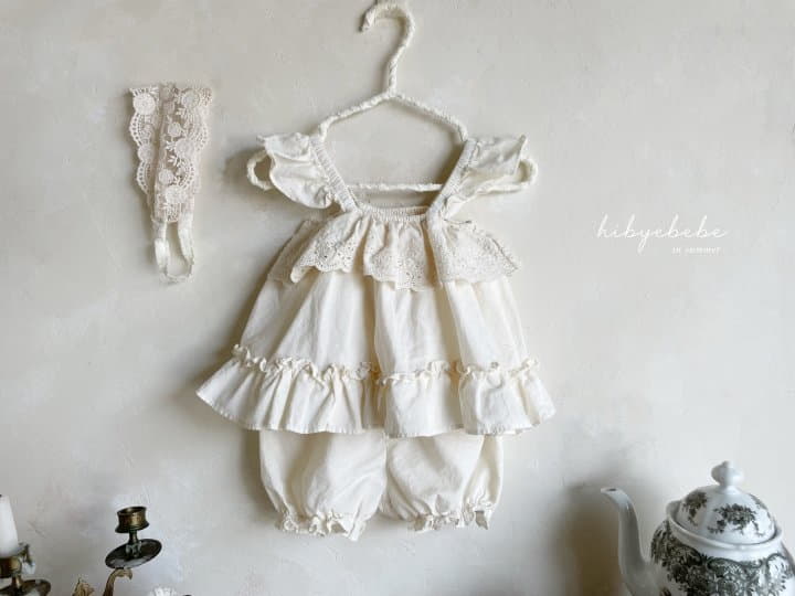 Hi Byebebe - Korean Baby Fashion - #babyoutfit - Lala Frill Top Bottom Set - 5