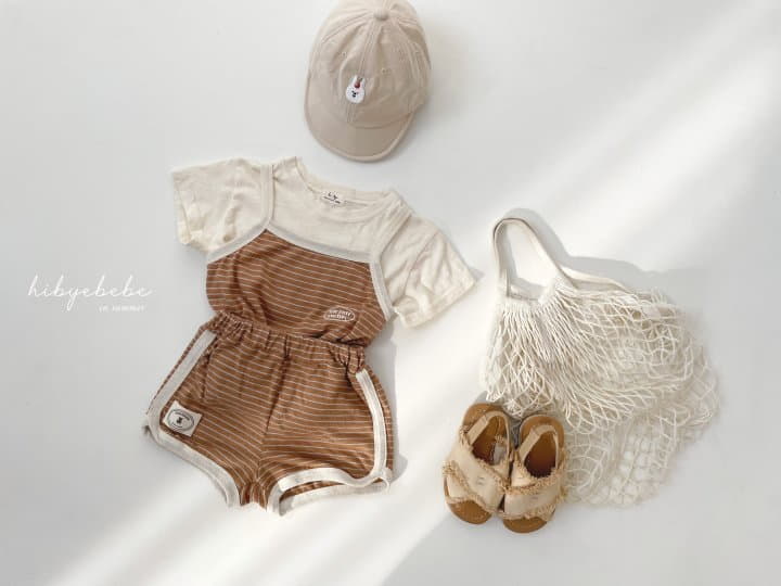 Hi Byebebe - Korean Baby Fashion - #babywear - Linen Stripes Sleeveless Top Bottom Set - 5