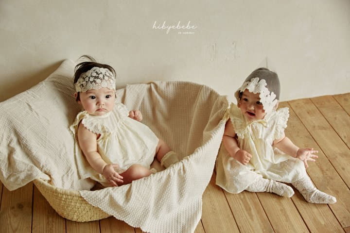 Hi Byebebe - Korean Baby Fashion - #onlinebabyboutique - Snow Flower Frill Bodysuit - 2