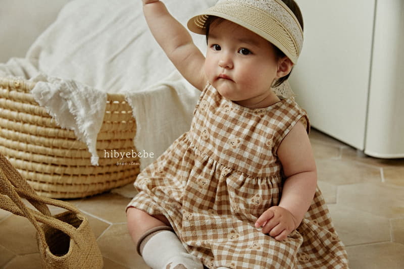 Hi Byebebe - Korean Baby Fashion - #onlinebabyboutique - Mocha Bear One-piece - 8
