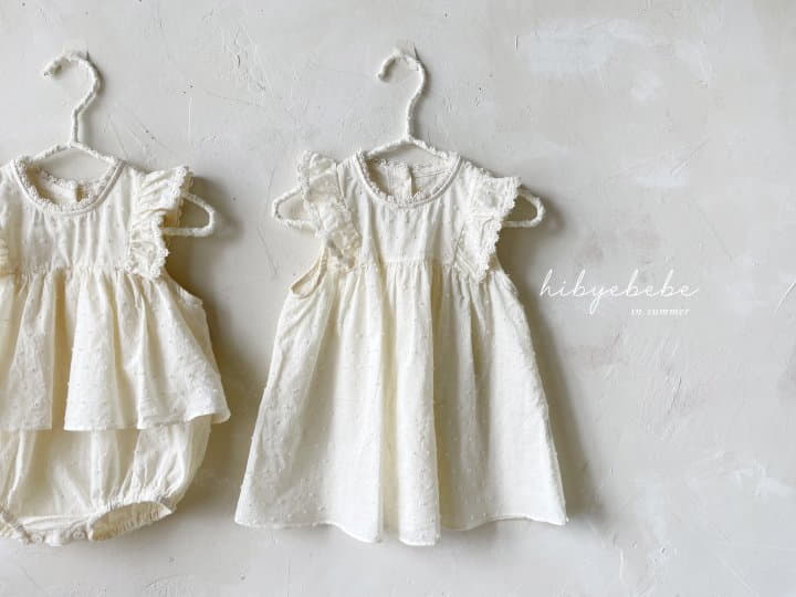 Hi Byebebe - Korean Baby Fashion - #onlinebabyboutique - Snow Flower Frill One-piece - 4