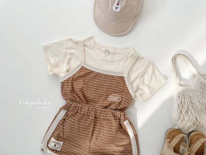 Hi Byebebe - Korean Baby Fashion - #onlinebabyshop - Linen Stripes Sleeveless Top Bottom Set - 7