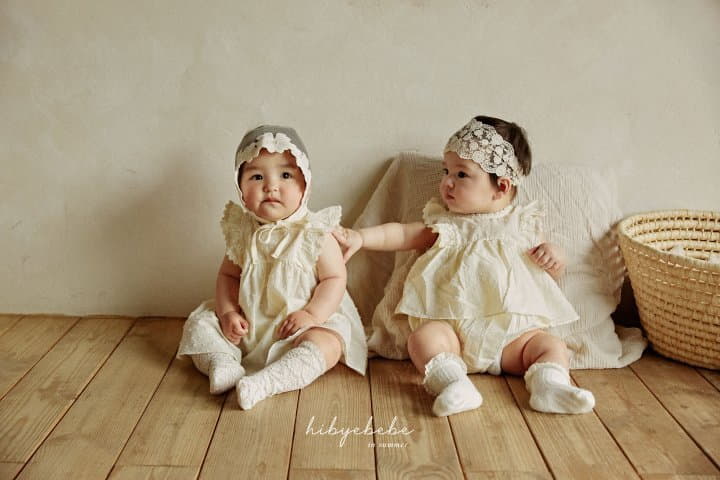 Hi Byebebe - Korean Baby Fashion - #onlinebabyshop - Snow Flower Frill Bodysuit - 4