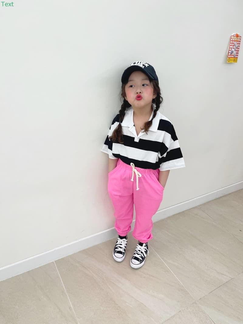 Honeybee - Korean Children Fashion - #childofig - Stripes Collar Tee - 3