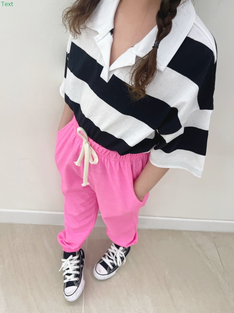 Honeybee - Korean Children Fashion - #childofig - Stripes Collar Tee - 4