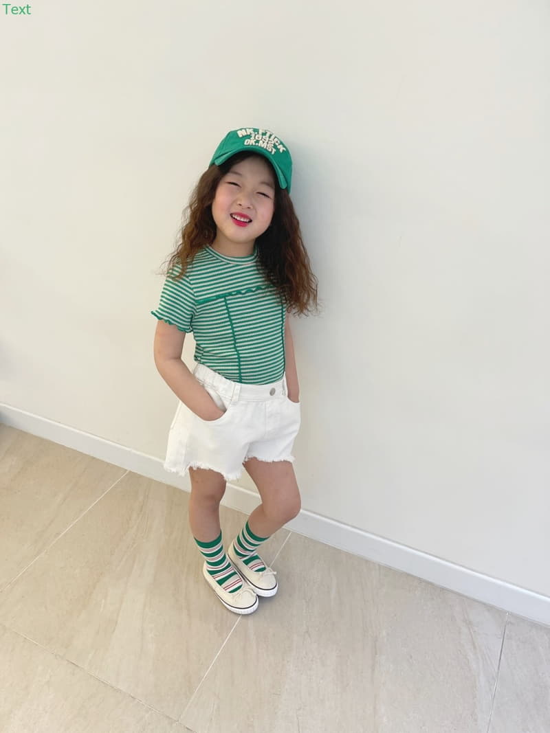 Honeybee - Korean Children Fashion - #discoveringself - Stripes Rib Tee - 5