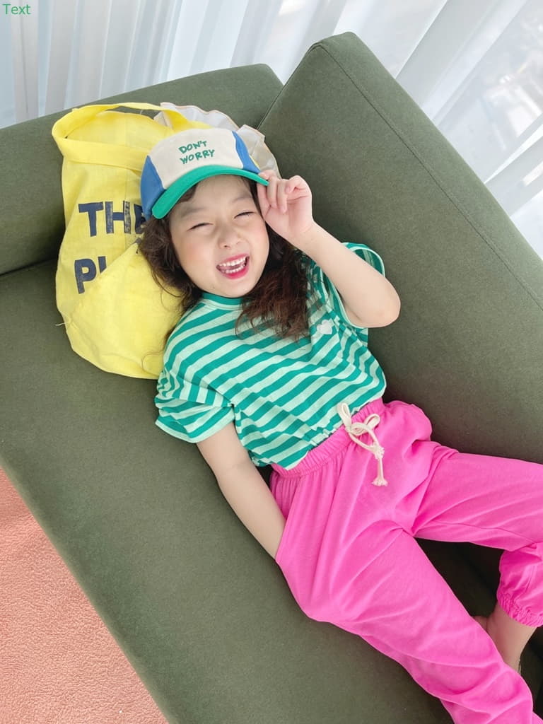 Honeybee - Korean Children Fashion - #fashionkids - Stripes Heart Embrodiery Tee - 11