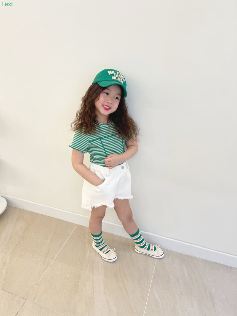 Honeybee - Korean Children Fashion - #kidsshorts - Stripes Rib Tee - 7