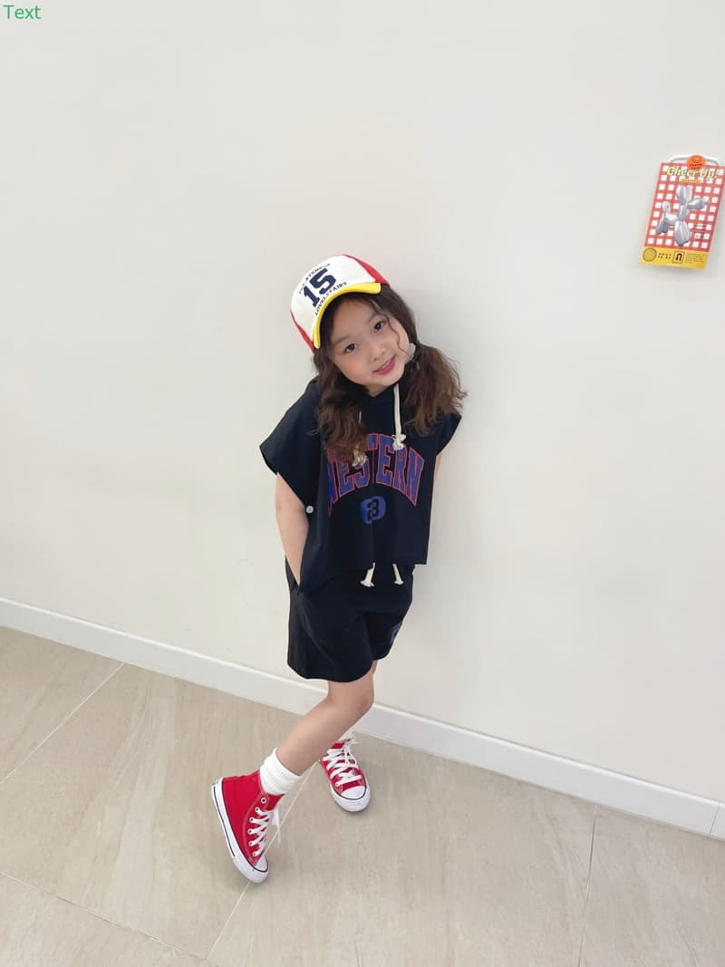 Honeybee - Korean Children Fashion - #kidsstore - Hoody Cap Top Bottom Set - 2