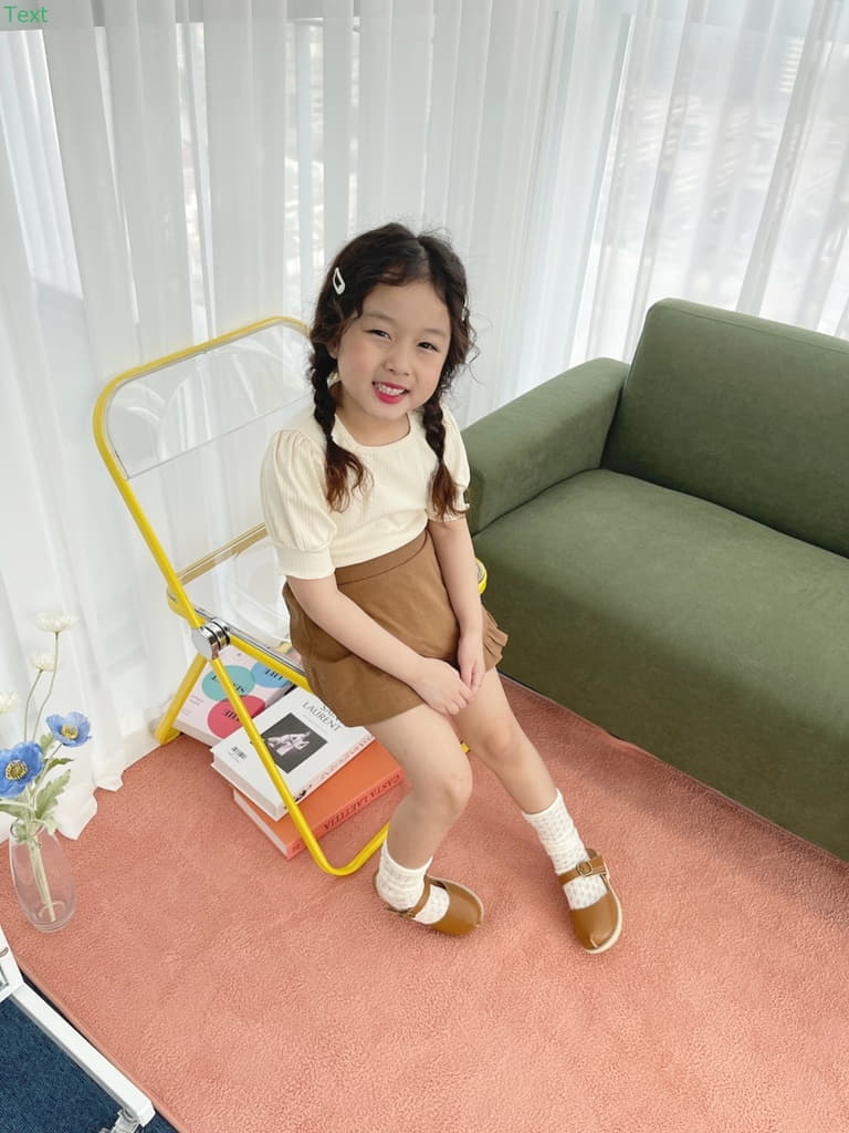 Honeybee - Korean Children Fashion - #littlefashionista - Rib Puff Tee