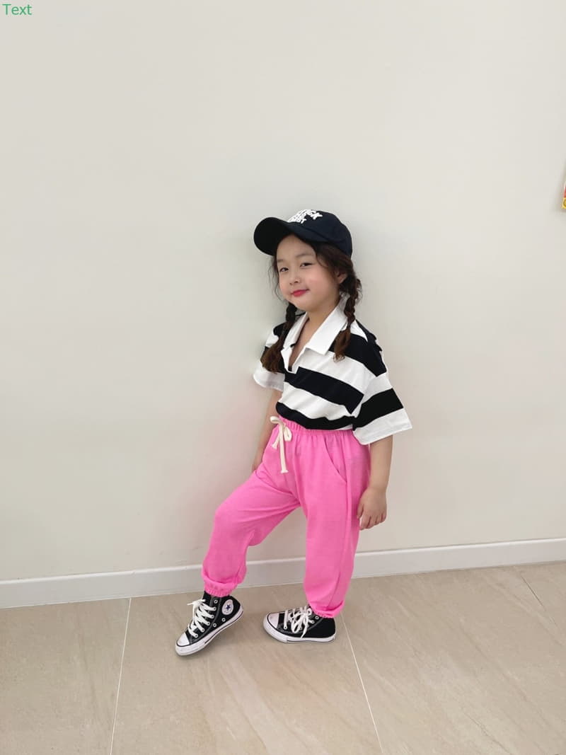 Honeybee - Korean Children Fashion - #littlefashionista - Stripes Collar Tee - 12