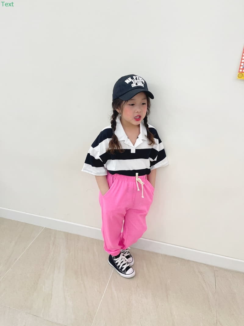 Honeybee - Korean Children Fashion - #prettylittlegirls - Stripes Collar Tee