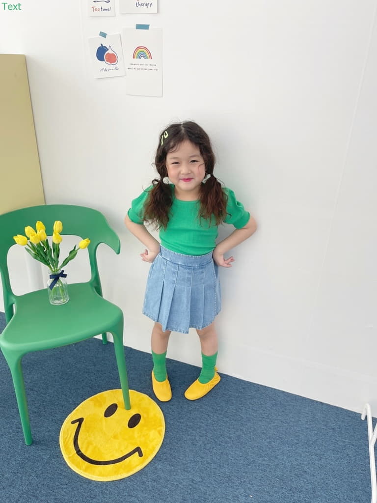 Honeybee - Korean Children Fashion - #todddlerfashion - Rib Puff Tee - 5