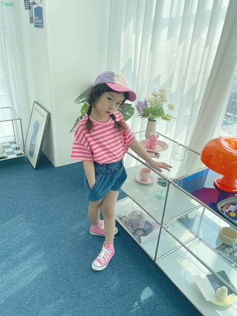 Honeybee - Korean Children Fashion - #prettylittlegirls - Stripes Heart Embrodiery Tee - 4