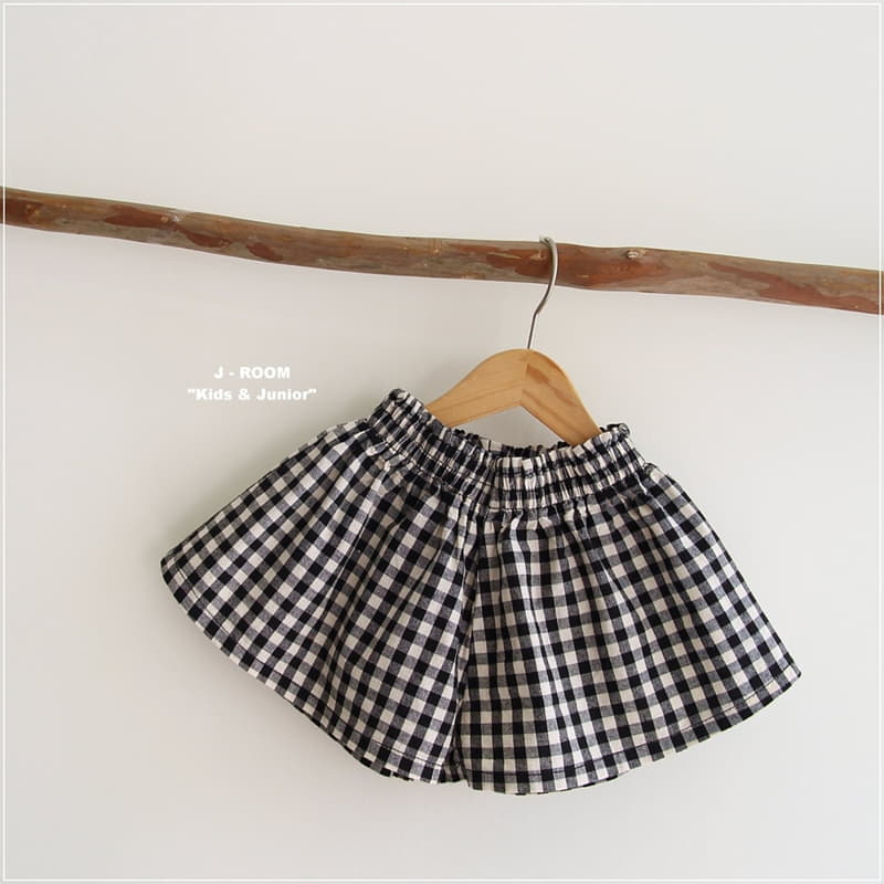 J-Room - Korean Children Fashion - #discoveringself - Check Skirt Shorts - 6