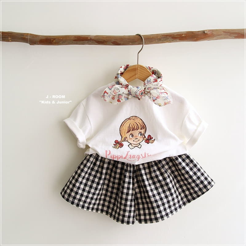 J-Room - Korean Children Fashion - #kidsshorts - Check Skirt Shorts - 8