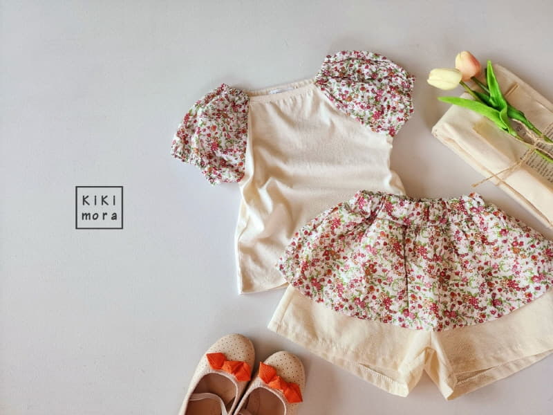 Kikimora - Korean Children Fashion - #Kfashion4kids - Small Flower Puff Tee - 9