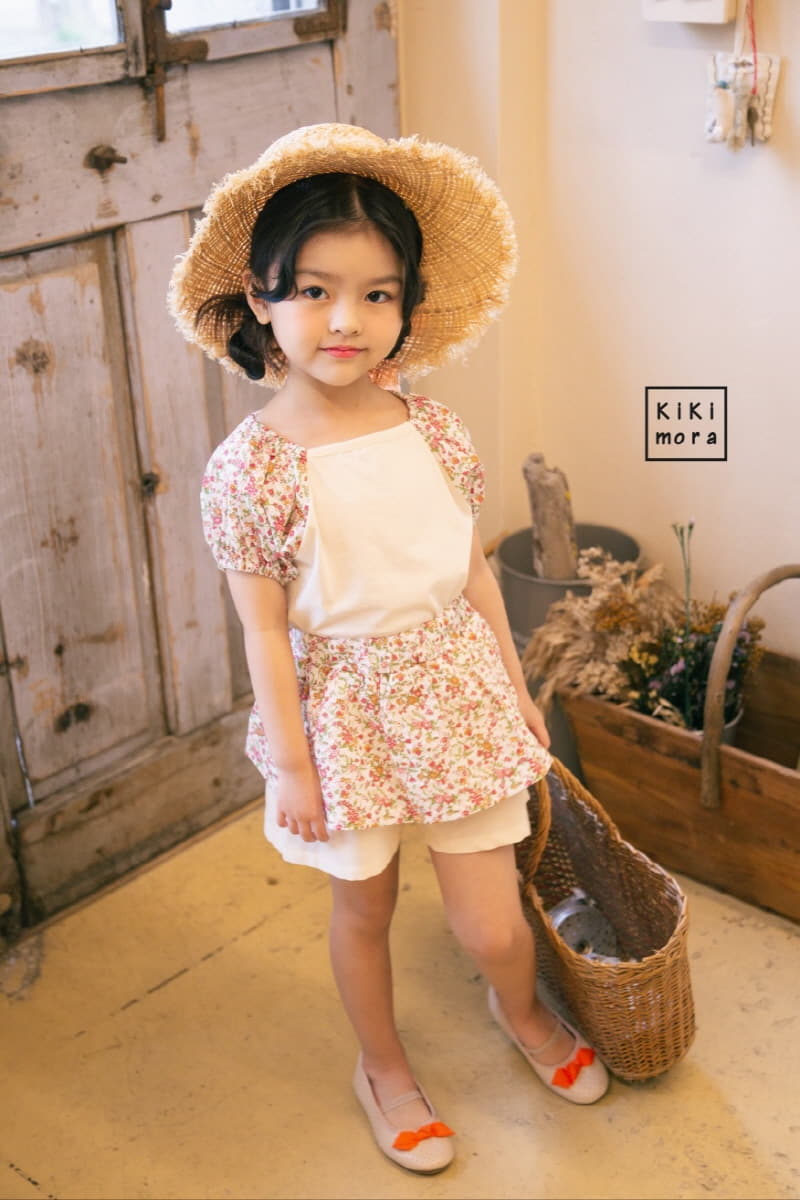 Kikimora - Korean Children Fashion - #childofig - Small Flower Puff Tee