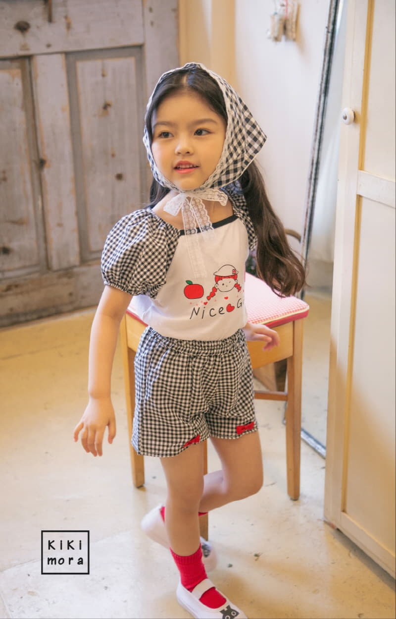 Kikimora - Korean Children Fashion - #childofig - Check Ribbon Shorts - 12