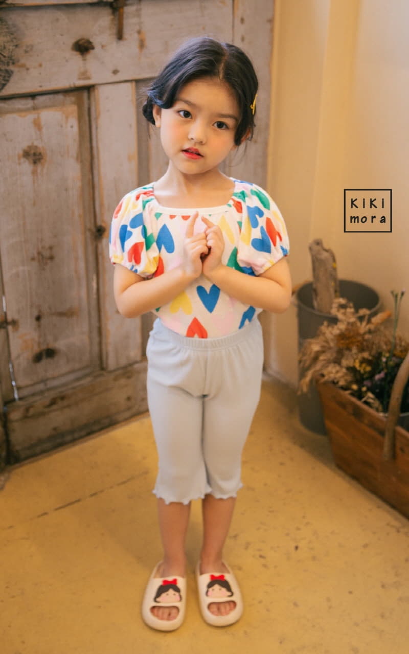 Kikimora - Korean Children Fashion - #childofig - Heart Puff Tee - 4