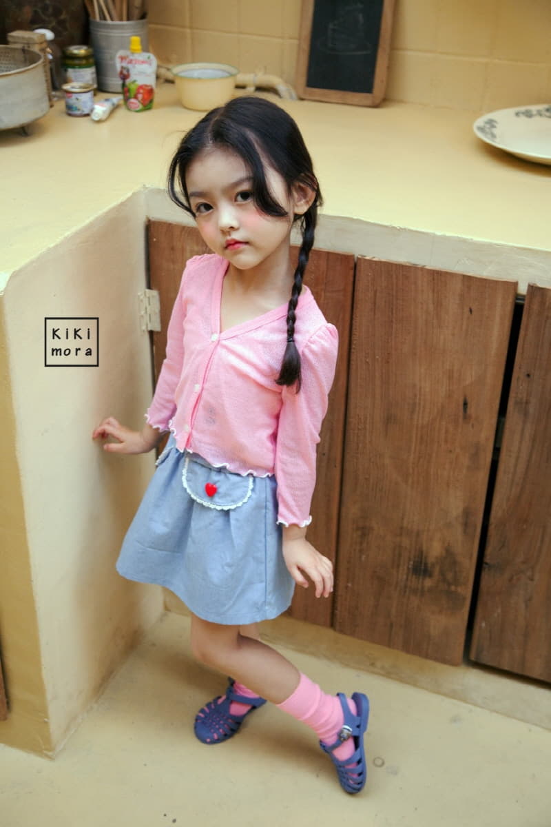 Kikimora - Korean Children Fashion - #childofig - Denim Wrap Shorts - 2